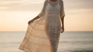 Ażurowa Sukienka Na Plażę ażurowa sukienka na plaże