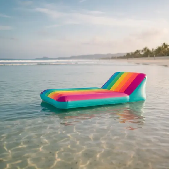 dmuchany lezak na plaże